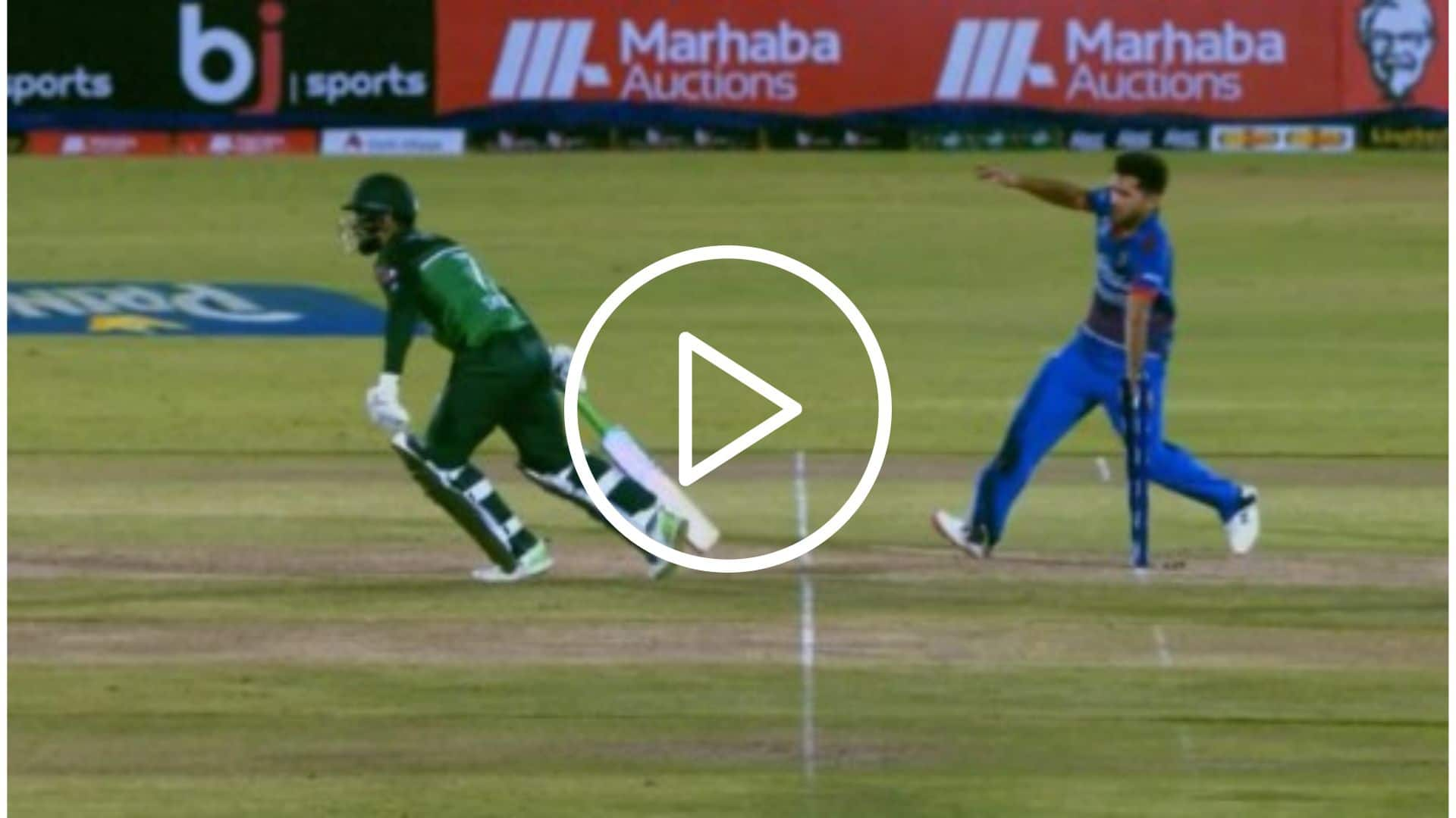 [Watch] Fazalhaq Farooqi's Controversial Mankading Of Shadab Khan In A Tense Final Over